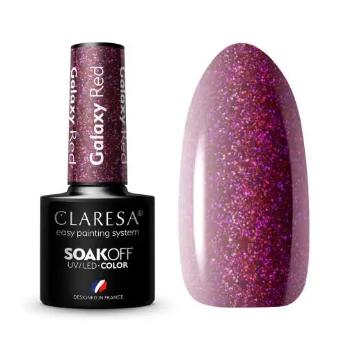 Galaxy Red UV Nagellack 5 ml Claresa