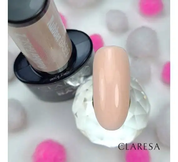 Claresa UV Nagellack Rubber Base Manicure & Pedicure, Nr 02, Halbtransparent, 5ml — 3