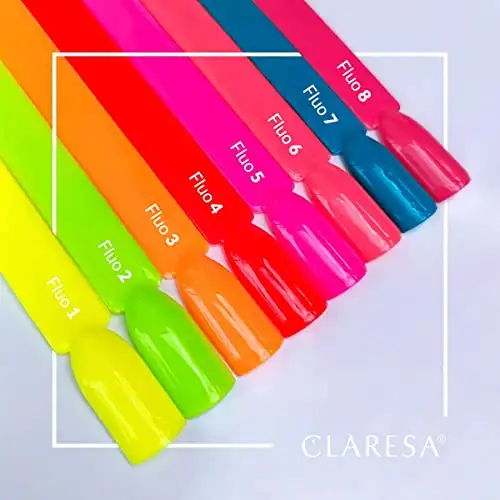 6 Fluo UV Nagellack 5 ml Claresa — 10