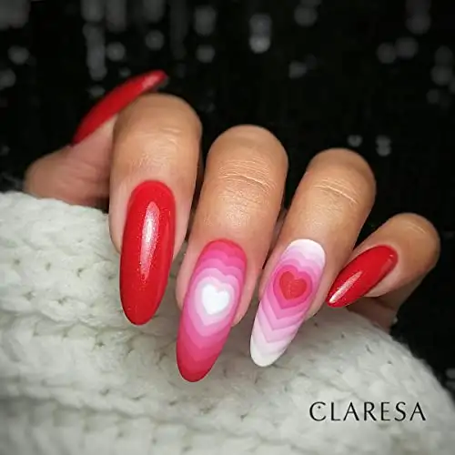 Claresa UV LED Nagellack Collection Hybrid Maniküre Soak Off Nail Polish, Farbe Rote, Nr 411, 5ml — 7