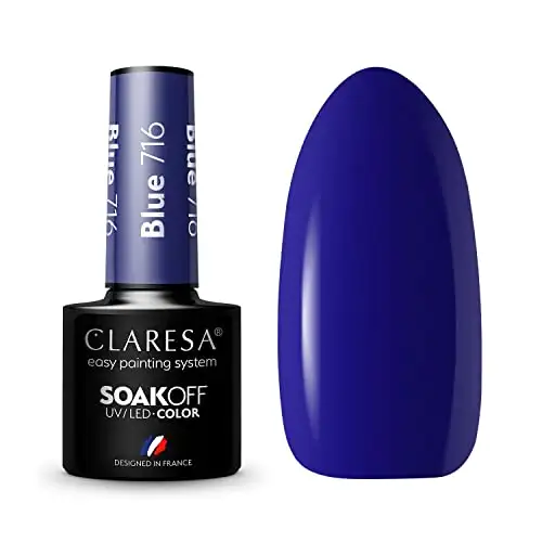 716 Blue UV Nagellack 5 ml Claresa — 2