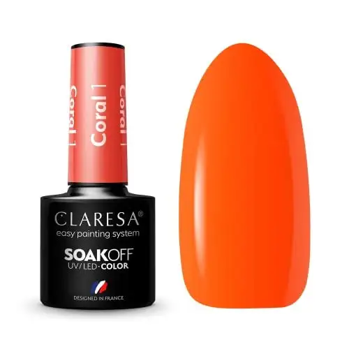 1 Coral UV Nagellack 5 ml Claresa