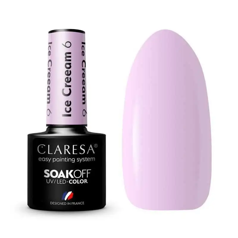 6 Ice Cream UV Nagellack 5 ml Claresa