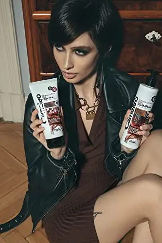 Cameleo - Brown Effect Shampoo - Pflegende, stärkende Behandlung mit Walnuss-Extrakt für natürliches & gefärbtes, Haar - Brünette Tiefe Farbe & Glanz- 250ml — 5