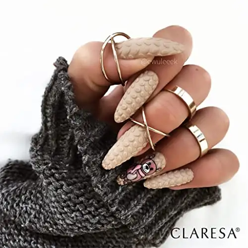 Claresa Top Mat No Wipe Überlack innovativ UV LED Top Coat für Hybrid Nagellack mit mattem Finish, Schützt, Transparent, 5ml — 5
