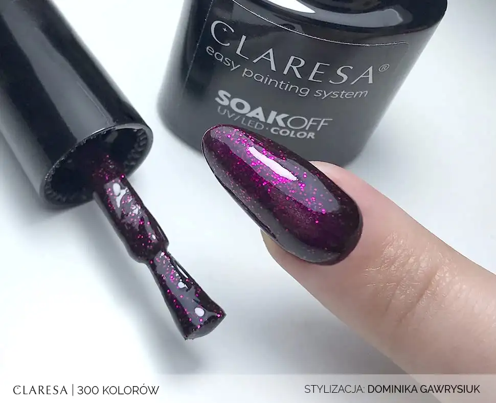 Claresa UV LED Nagellack Collection Hybrid Maniküre Soak Off Nail Polish, Farbe Rosa, Nr 554, 5ml — 10