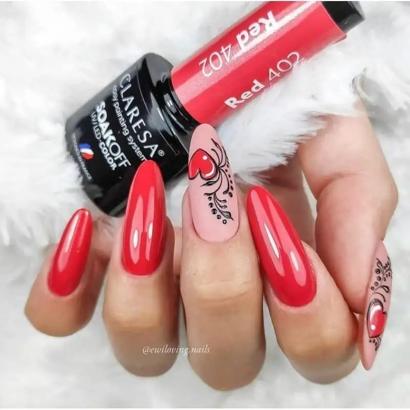 402 Red UV Nagellack 5 ml Claresa — 3