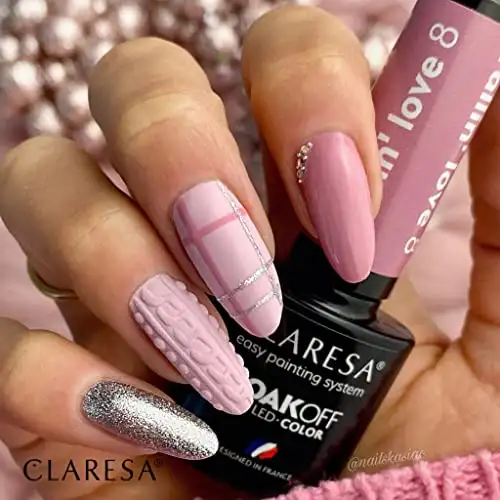 Claresa UV LED Nagellack Collection Hybrid Maniküre Soak Off Nail Polish, Farbe Rosa, Nr 8, Fallin Love, 5ml — 11