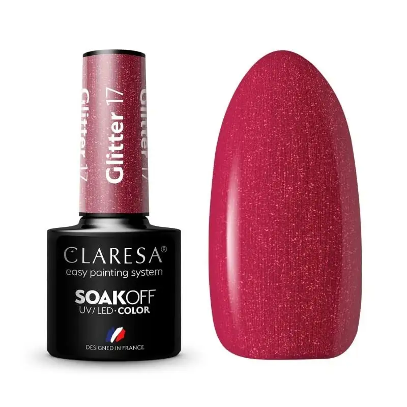 17 Glitter UV Nagellack 5 ml Claresa