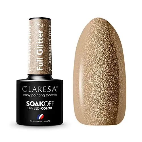 2 Full Glitter UV Nagellack 5 ml Claresa — 2