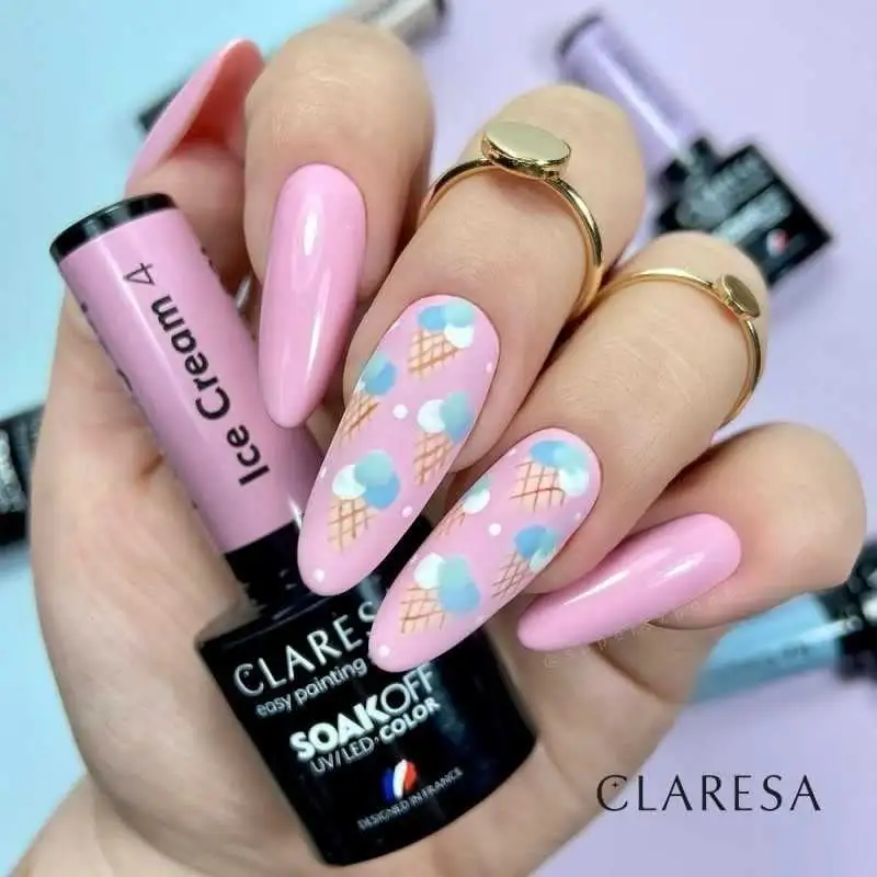 4 Ice Cream UV Nagellack 5 ml Claresa — 5