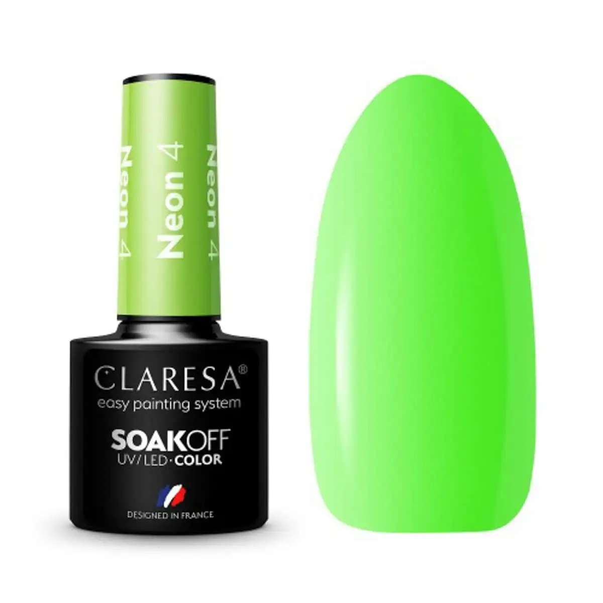 4 Neon UV Nagellack 5 ml Claresa