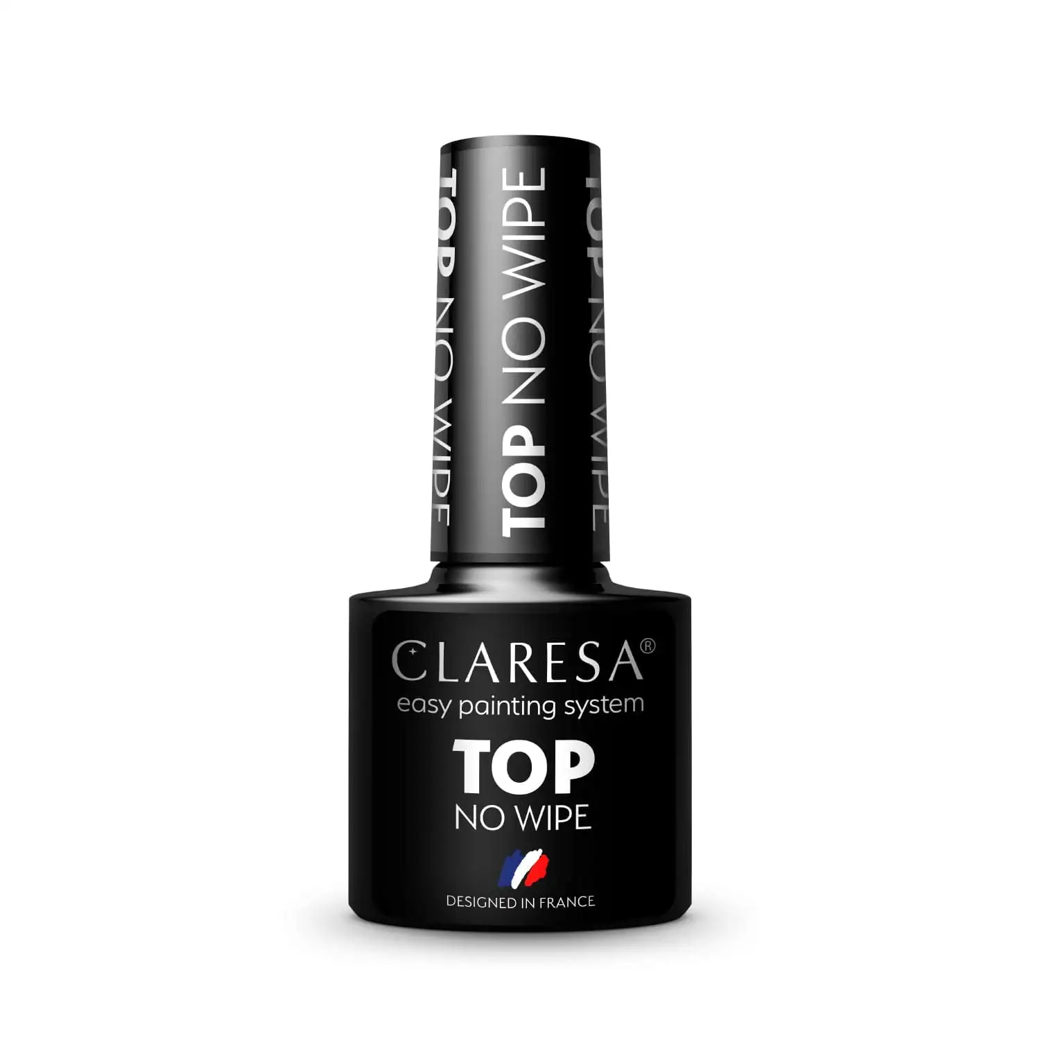 Claresa Top No Wipe Überlack innovativ UV LED Top Coat für Hybrid Nagellack Glänzendes Finish, Schützt, Transparent, 5ml