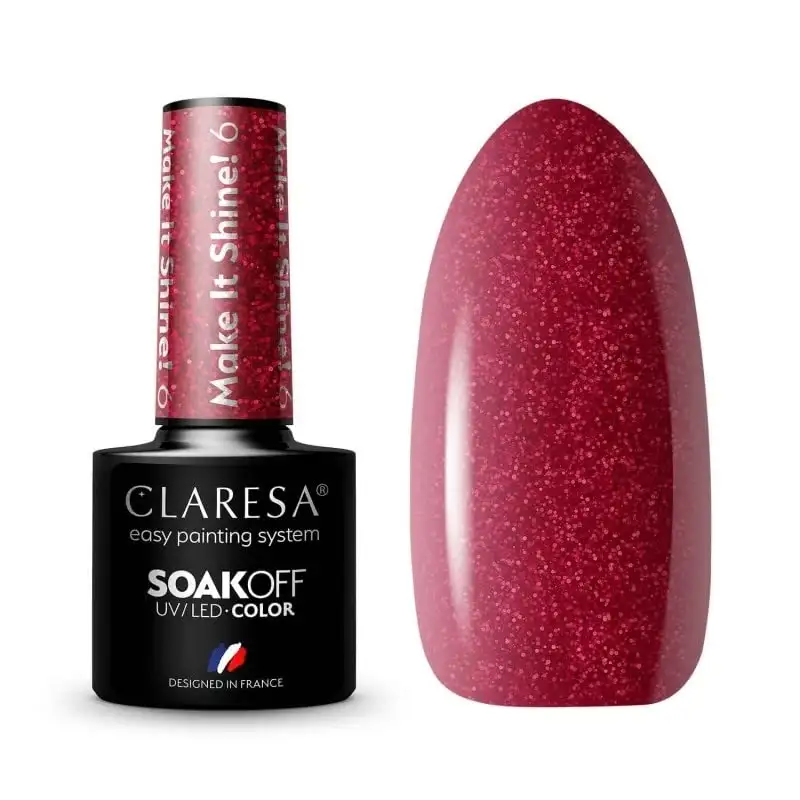6 Make It Shine UV Nagellack 5 ml Claresa