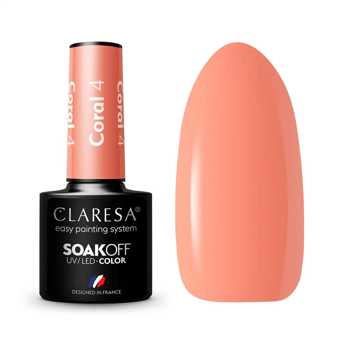4 Coral UV Nagellack 5 ml Claresa