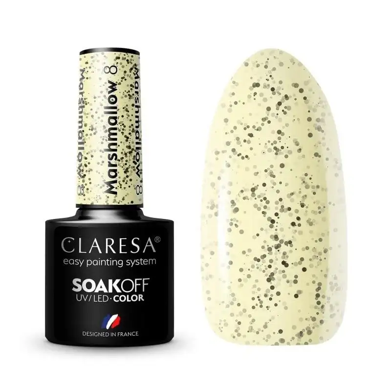 8 Marshmallow UV Nagellack 5 ml Claresa