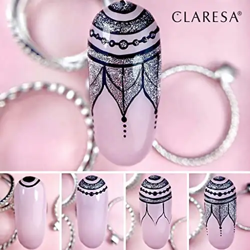 Claresa UV LED Nagellack Collection Hybrid Maniküre Soak Off Nail Polish, Farbe Rosa, Nr 504, 5ml — 8