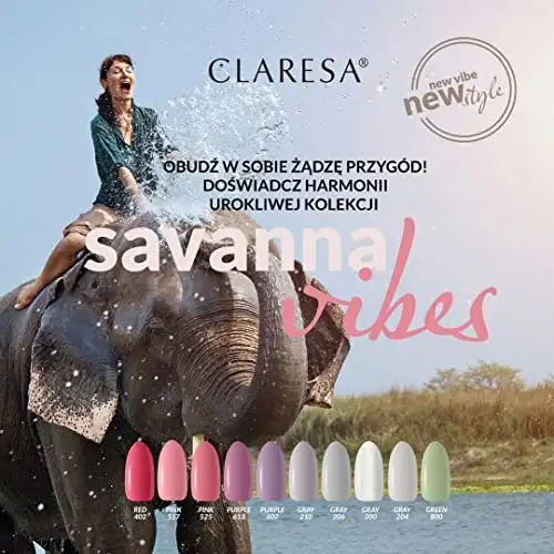 Claresa UV LED Nagellack Collection Hybrid Maniküre Soak Off Nail Polish, Farbe Rosa, Nr 517, 5ml — 11