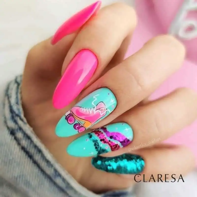 2 Neon UV Nagellack 5 ml Claresa — 3