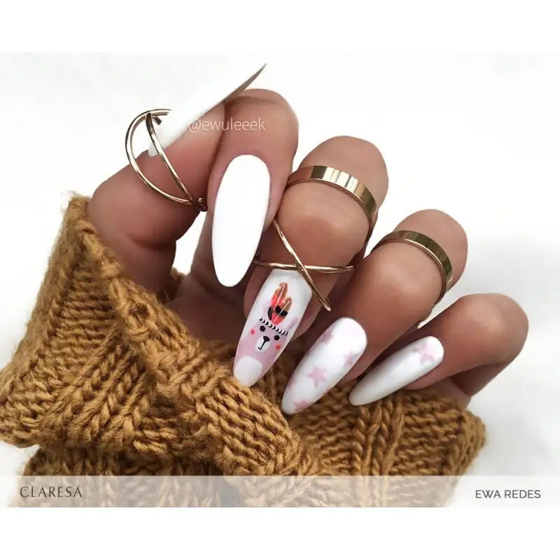 1000 White UV Nagellack 5 ml Claresa — 5