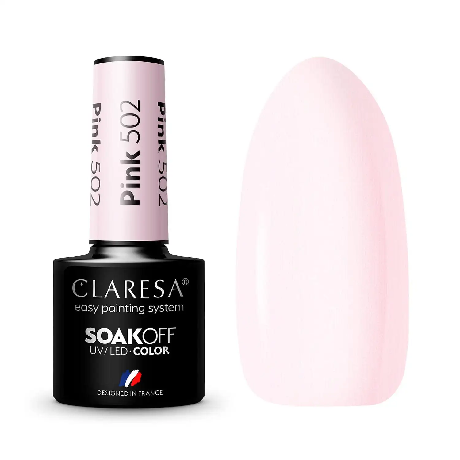 Claresa UV LED Nagellack Collection Hybrid Maniküre Soak Off Nail Polish, Farbe Rosa, Nr 502, 5ml