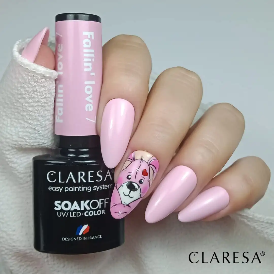Claresa UV LED Nagellack Collection Hybrid Maniküre Soak Off Nail Polish, Farbe Rosa, Nr 7, Fallin Love, 5ml — 4
