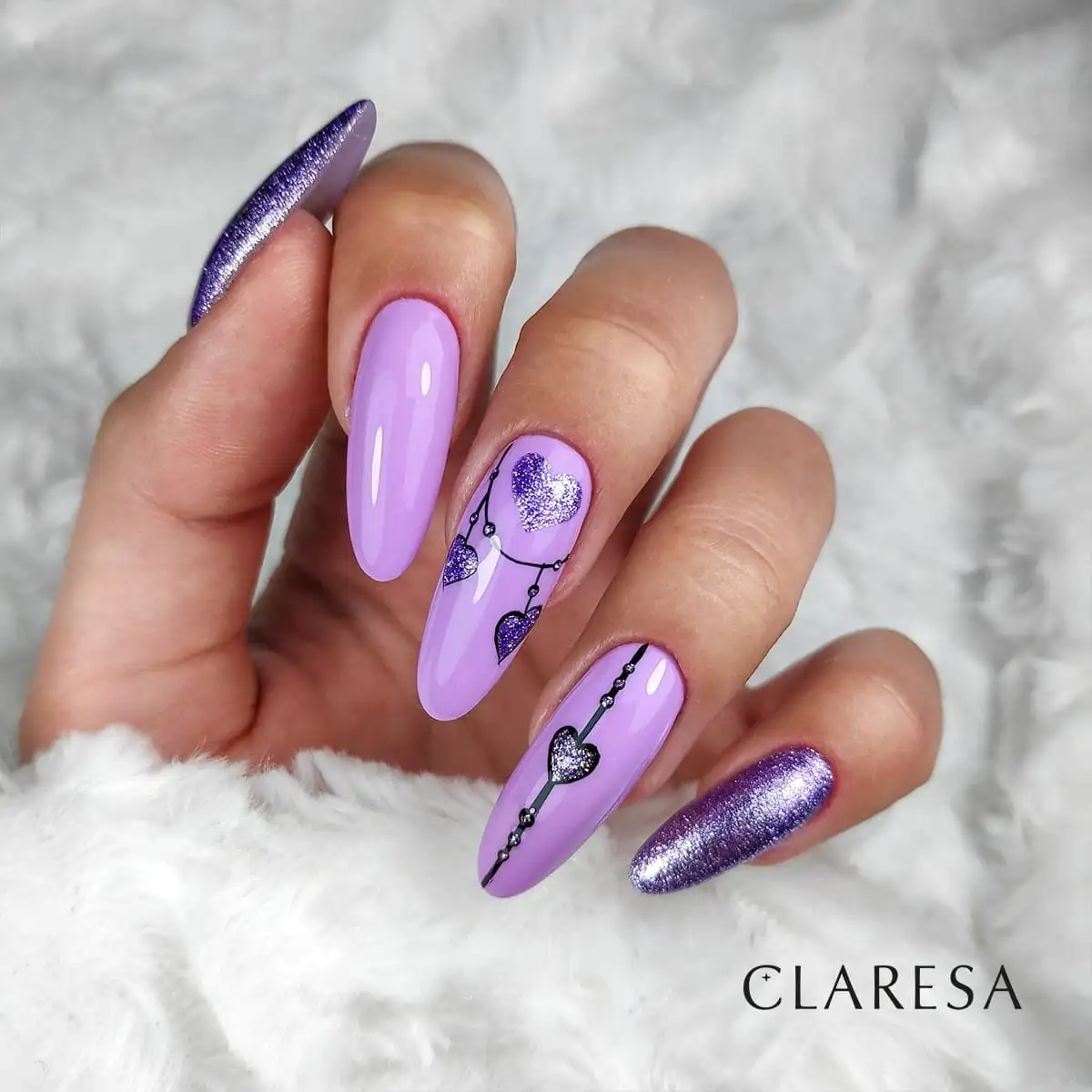 6 Full Glitter UV Nagellack 5 ml Claresa — 7