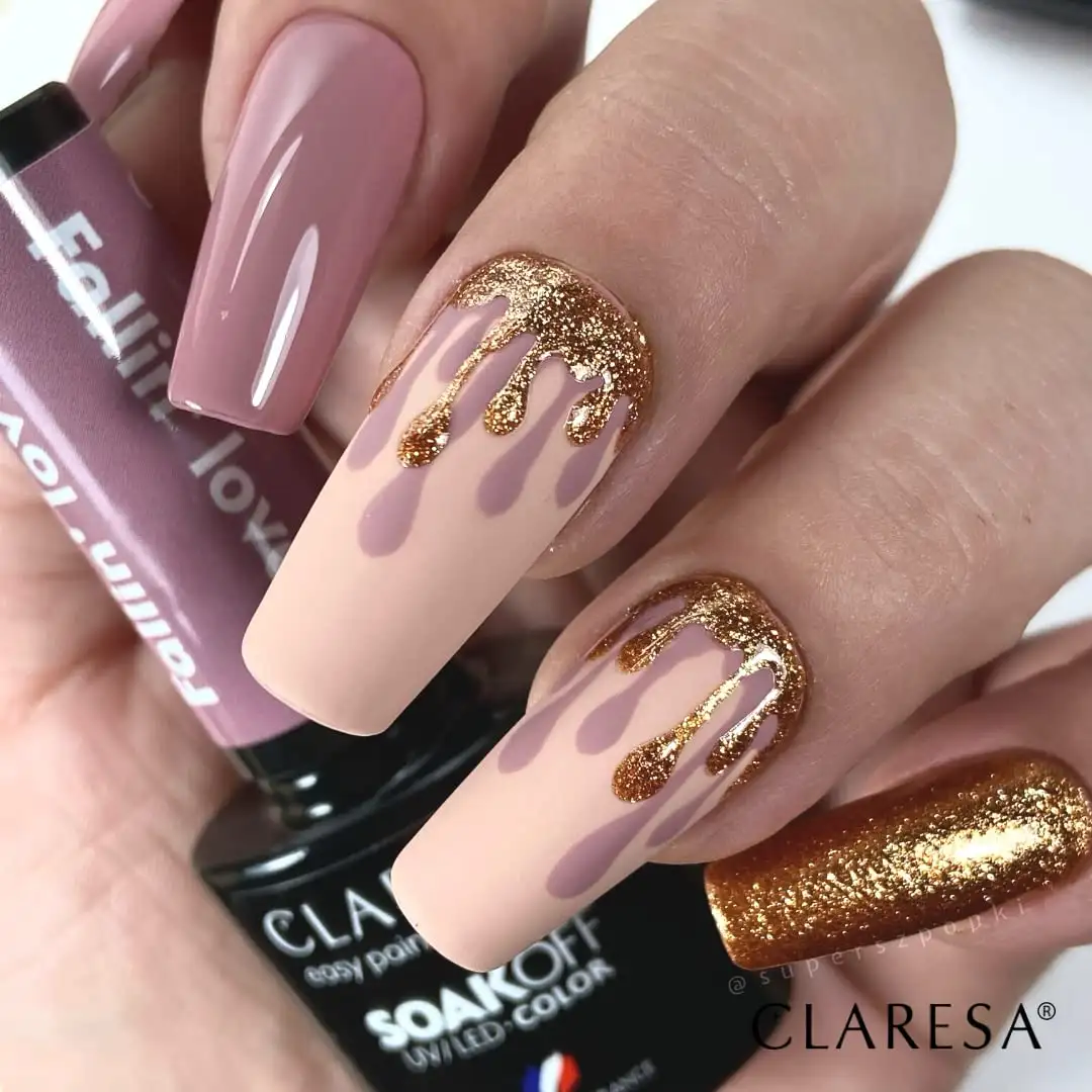 Claresa UV LED Nagellack Collection Hybrid Maniküre Soak Off Nail Polish, Farbe Beige, Nr 3, Fallin Love, 5ml — 4