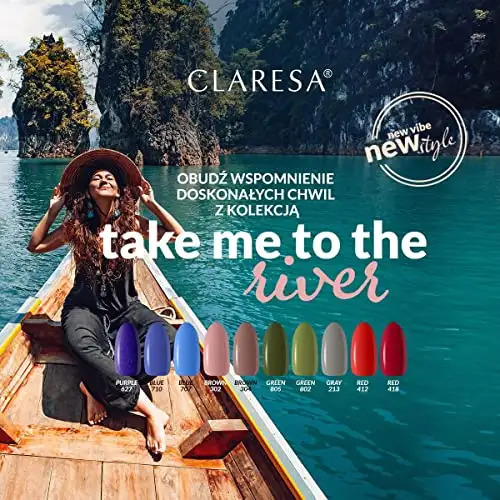 Claresa UV LED Nagellack Collection Hybrid Maniküre Soak Off Nail Polish, Farbe Rote, Nr 418, 5ml — 8
