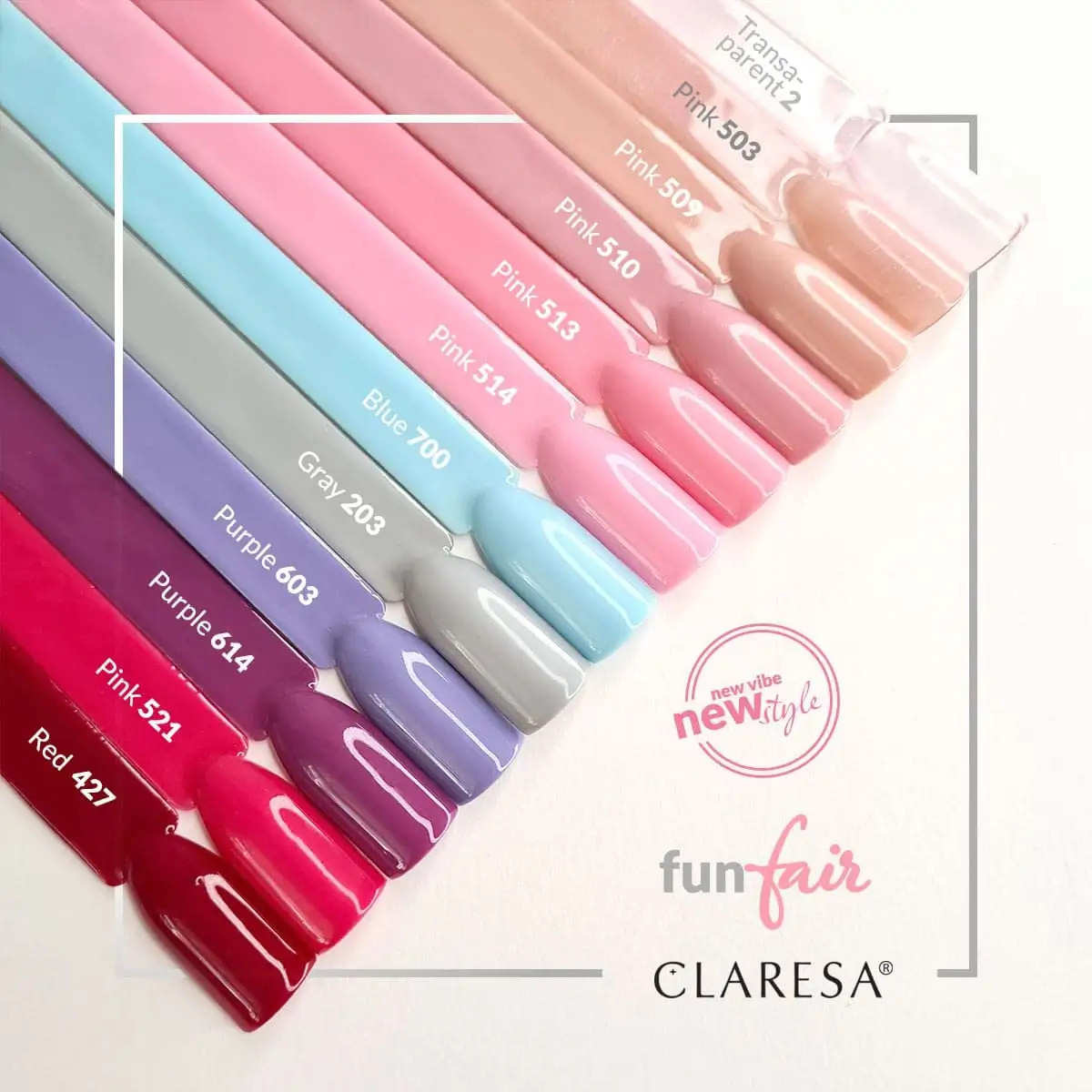 CLARESA SoakOFF UV/LED Gel - Pink 510, 5 ml — 13