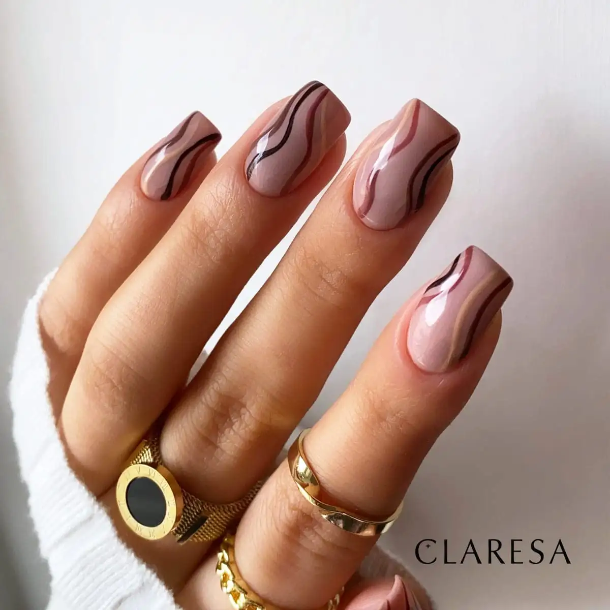 Claresa UV LED Nagellack Collection Hybrid Maniküre Soak Off Nail Polish, Farbe Braun, Nr 304, 5ml — 4