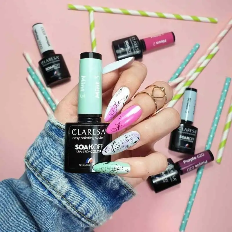 3 Mint UV Nagellack 5 ml Claresa — 3