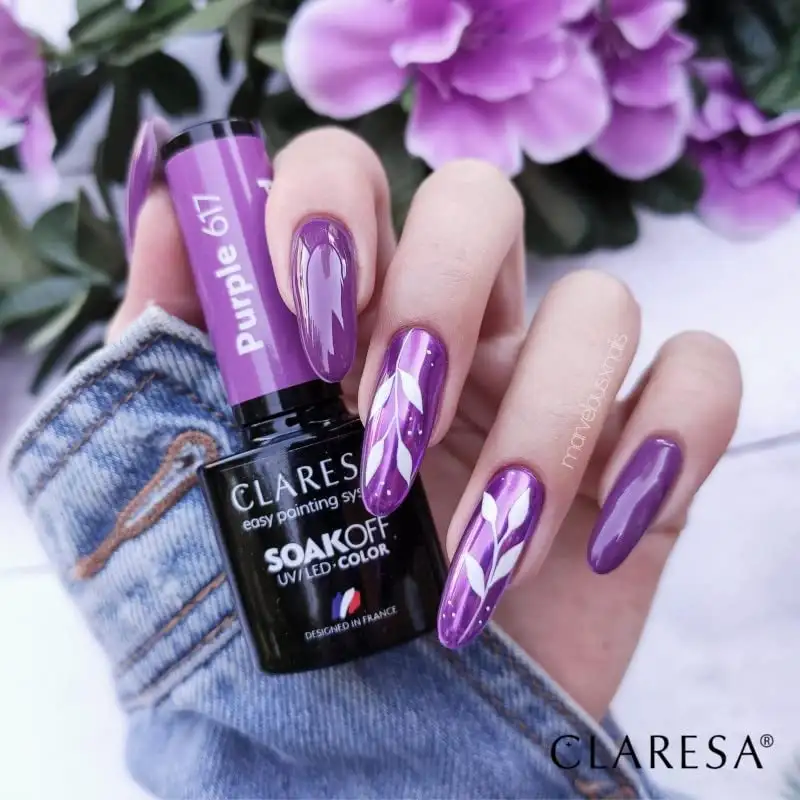 617 Purple UV Nagellack 5 ml Claresa — 3