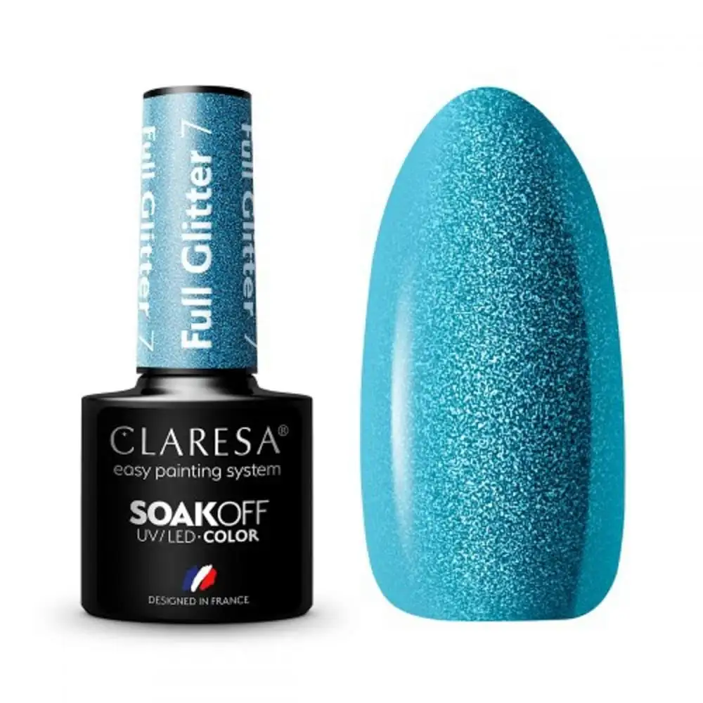 7 Full Glitter UV Nagellack 5 ml Claresa