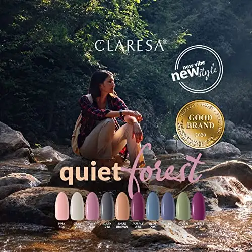 Claresa UV LED Nagellack Collection Hybrid Maniküre Soak Off Nail Polish, Farbe Grün, Nr 801, 5ml — 11