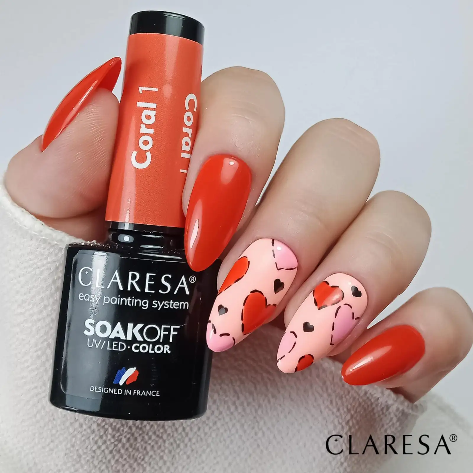 1 Coral UV Nagellack 5 ml Claresa — 3