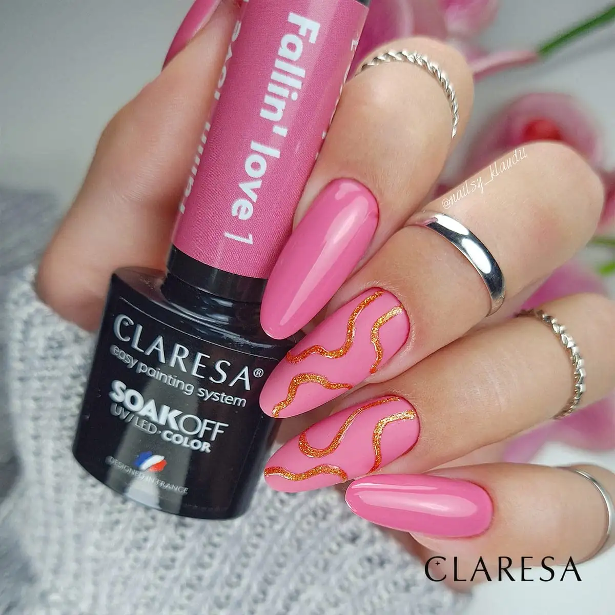 Claresa UV LED Nagellack Collection Hybrid Maniküre Soak Off Nail Polish, Farbe Rosa, Nr 1, Fallin Love, 5ml — 13