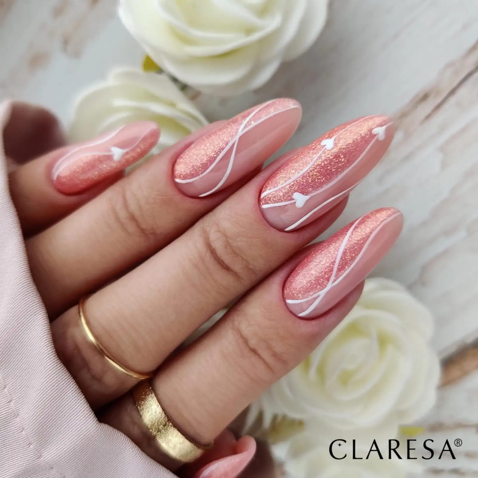 Claresa UV LED Nagellack Collection Hybrid Maniküre Soak Off Nail Polish, Farbe Golden, Nr 10, Fallin Love, 5ml — 4