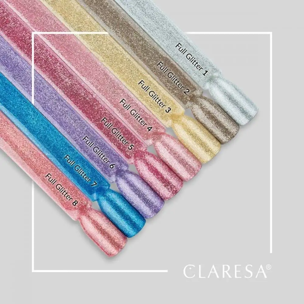 7 Full Glitter UV Nagellack 5 ml Claresa — 7