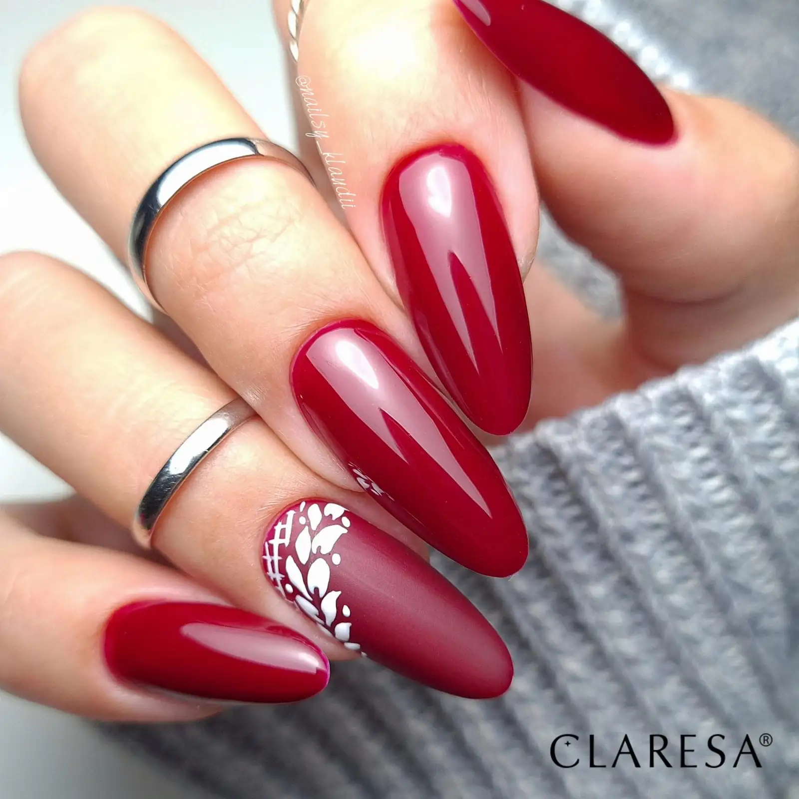 Claresa UV LED Nagellack Collection Hybrid Maniküre Soak Off Nail Polish, Farbe Rote, Nr 435, 5ml — 4