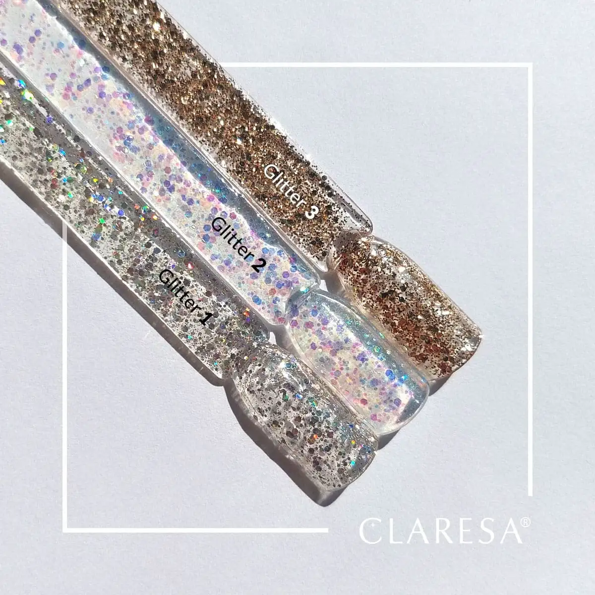 3 Glitter UV Nagellack 5 ml Claresa — 6