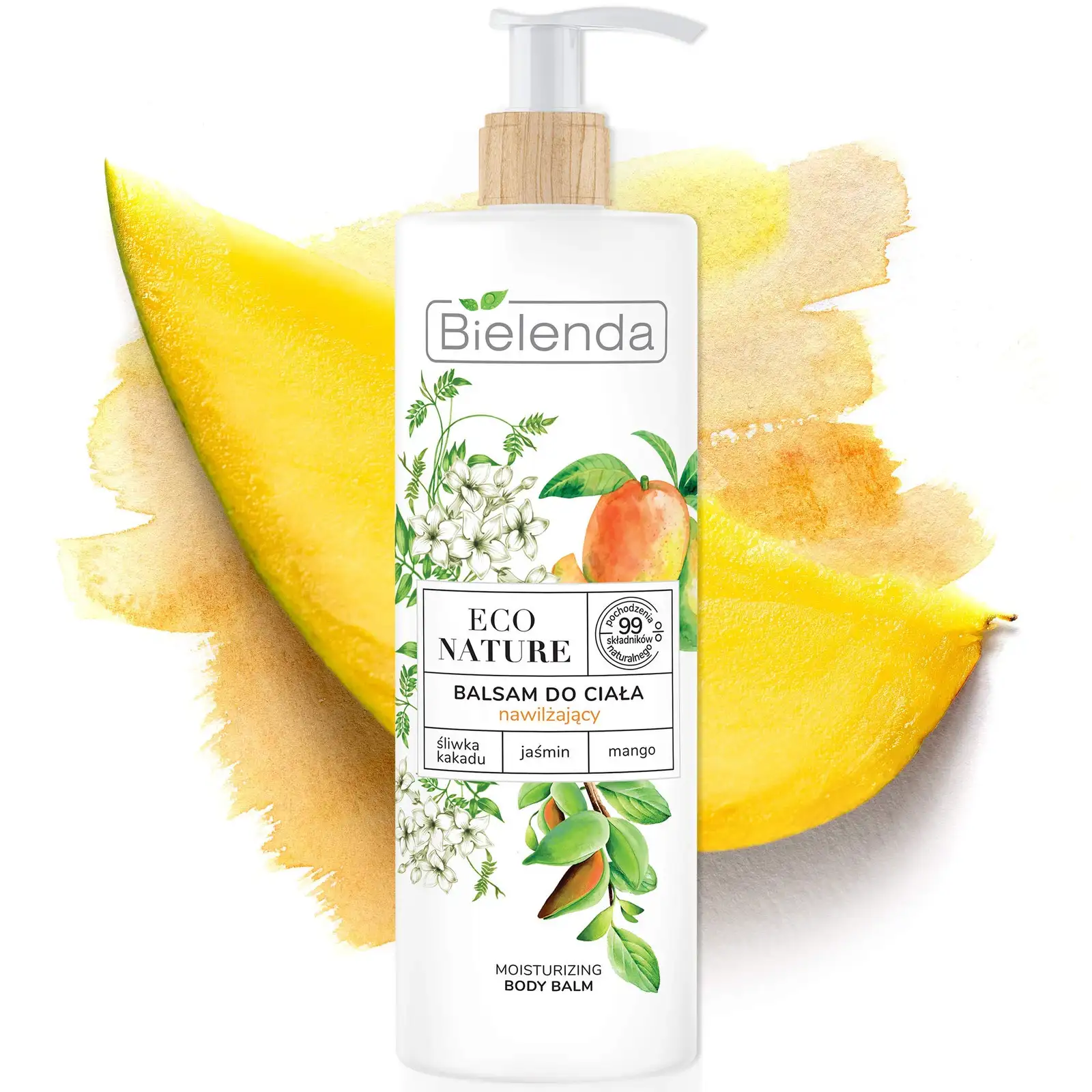 Bielenda Eco Nature - Kakade Pfeife + Jasmin + Mango - Feuchtigkeitsbalsam Für Korper 400 Ml