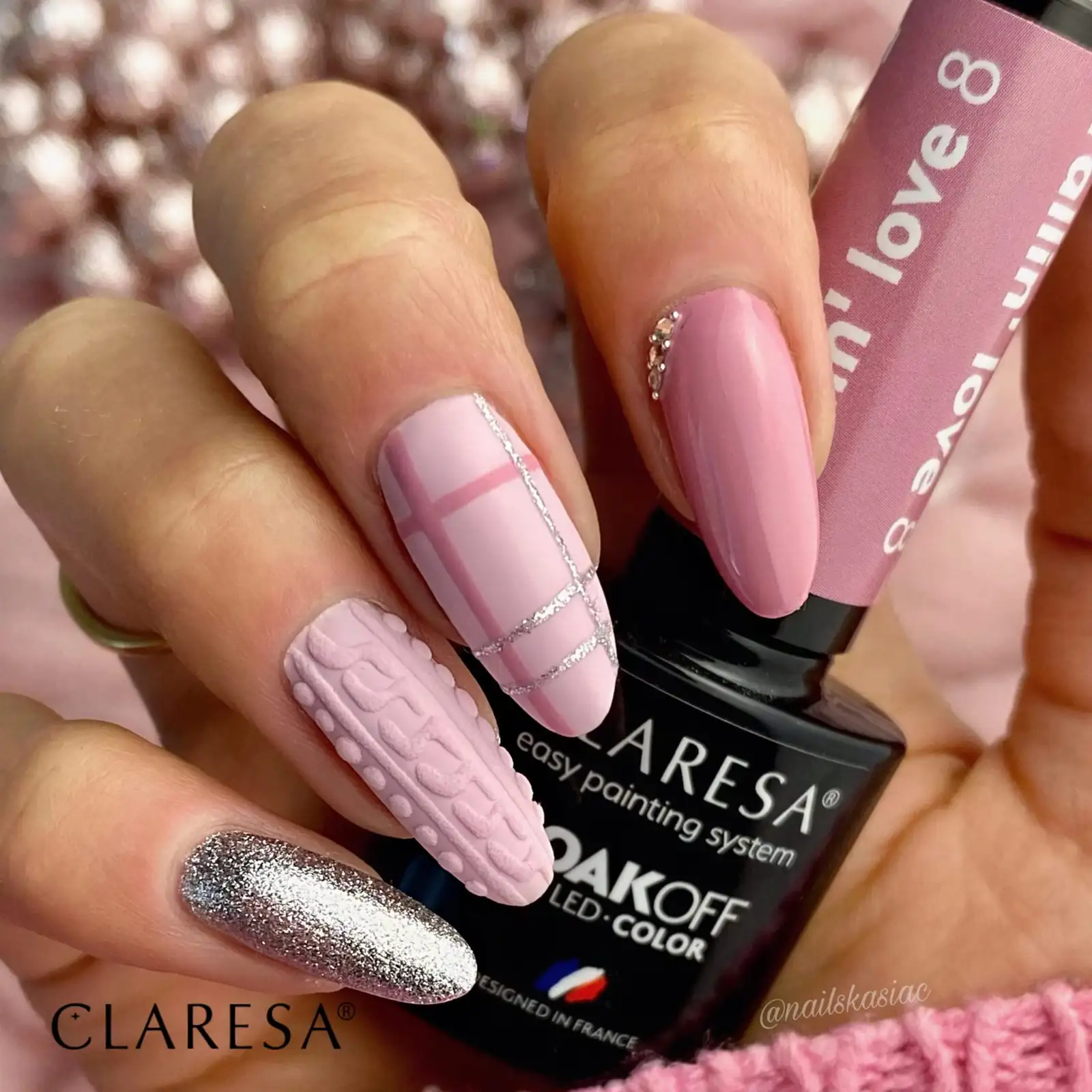Claresa UV LED Nagellack Collection Hybrid Maniküre Soak Off Nail Polish, Farbe Rosa, Nr 8, Fallin Love, 5ml — 10
