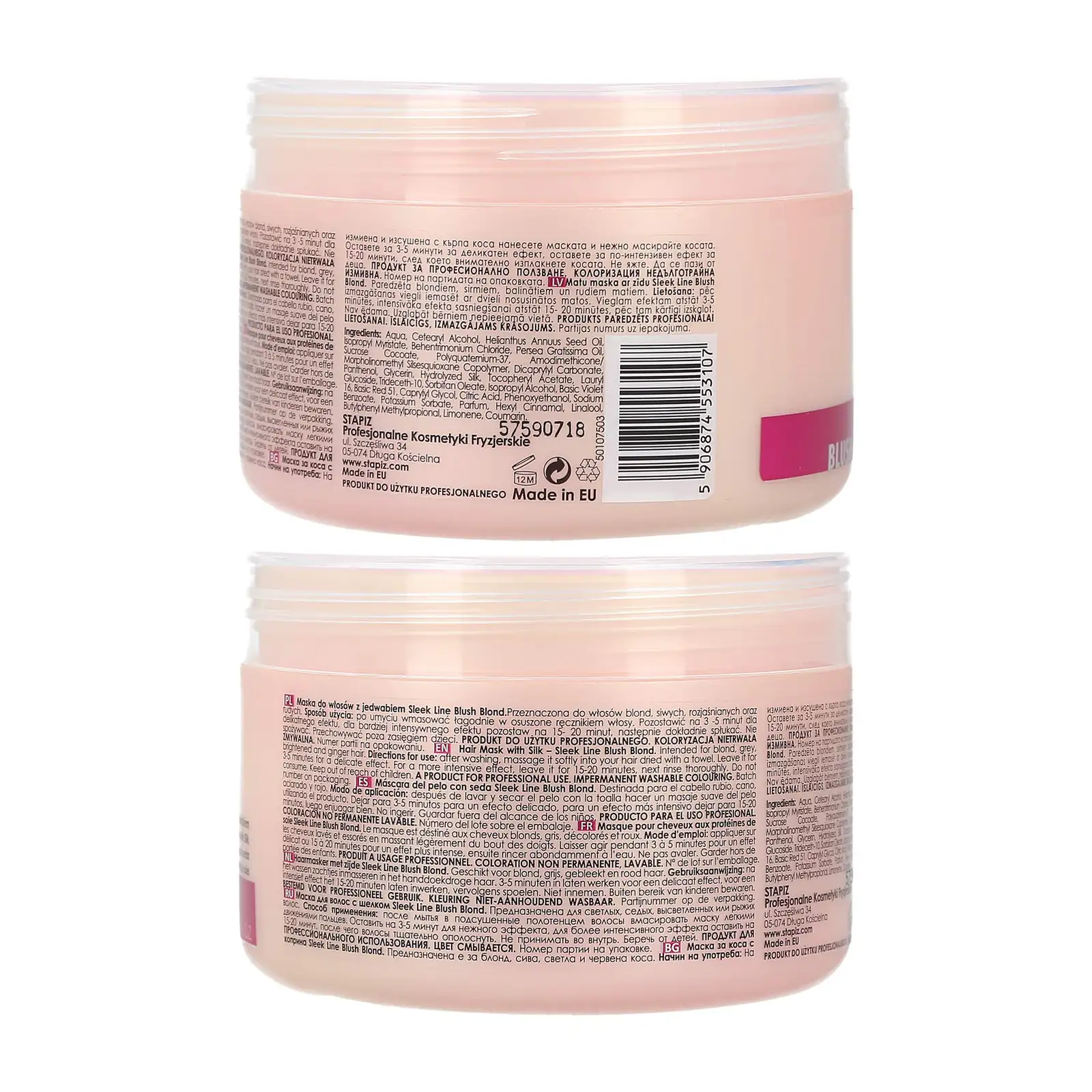 STAPIZ SLEEK LINE BLUSH BLOND Maske für blondes und rotes Haar, 1er Pack (1 x 250 ml) — 4