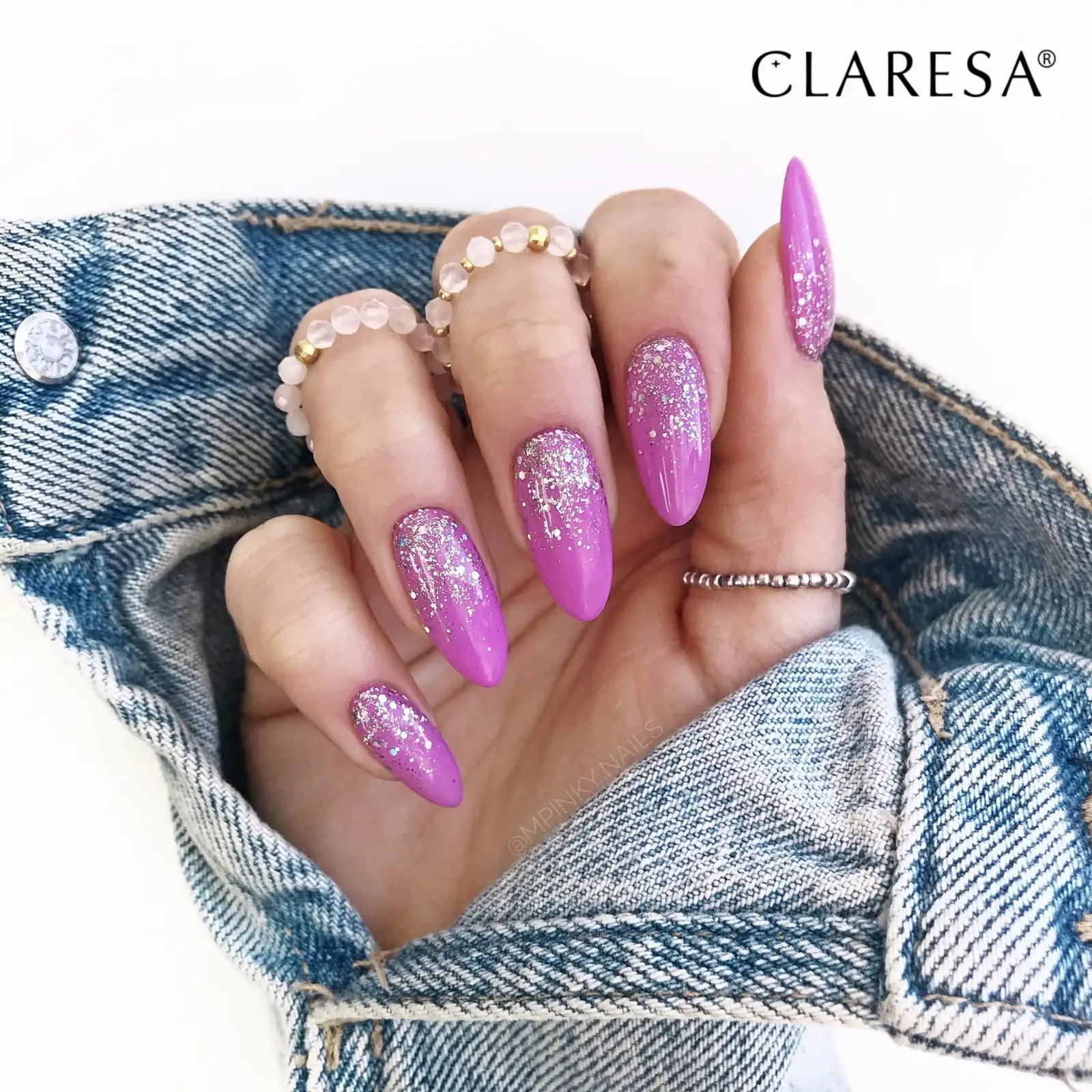 Claresa UV LED Nagellack Collection Hybrid Maniküre Soak Off Nail Polish, Farbe Rosa, Nr 544, 5ml — 10