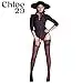 Silk stockings for women - Stockings for women - Stockings for women made in Italy - Thigh high stockings for women CHLOE 20 DEN - Women's hold-up stockings with lace - Black stockings for women — 6