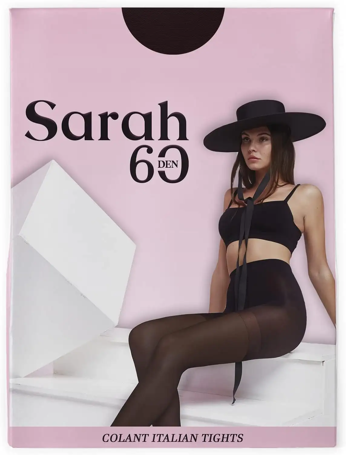 BELLAROSA Microfiber tights for women SARAH - Ladies black tights 60 denier - Women's tights - Ladies tights - MADE IN ITALY clothing - Comfort & Stretchy womens tights - High Waist Tights