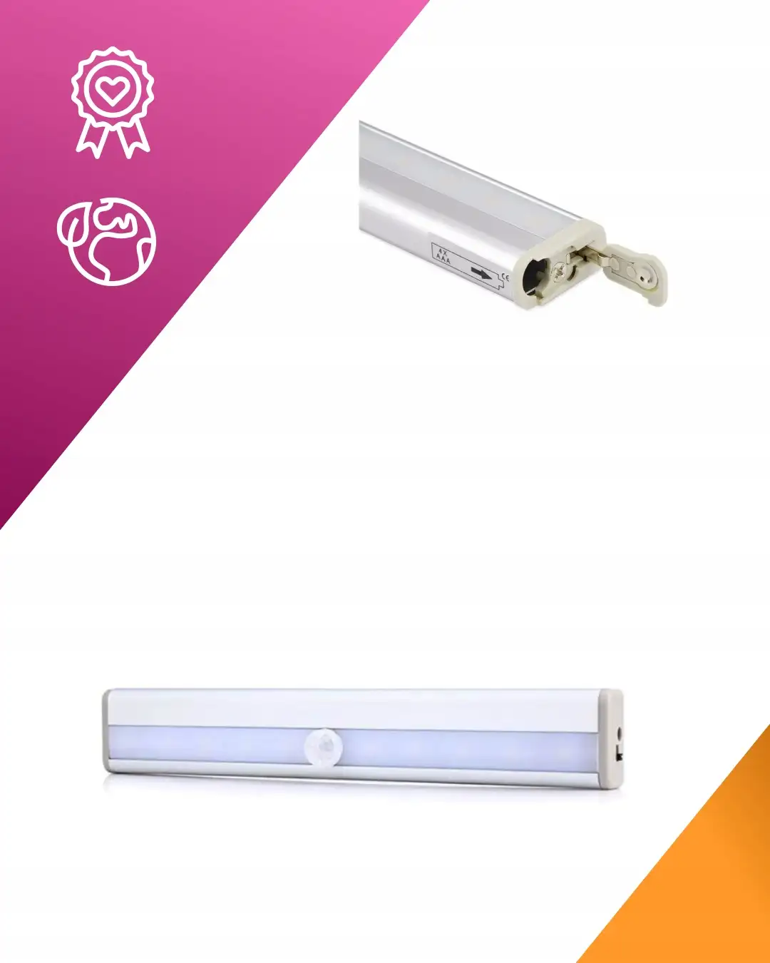 LAMPA LED DO SUFITOWA Z CZUJNIKIEM RUCHU ZAWIESZANA 10 DIOD 1W BIAŁA — 3