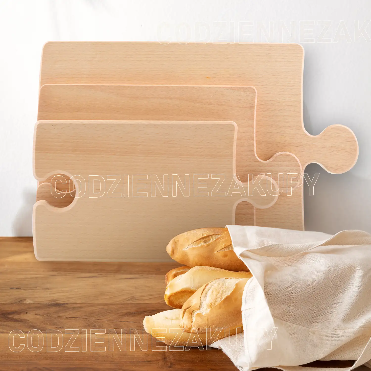 Komplet 3 drewnianych desek do krojenia — 6