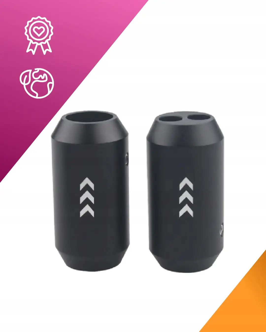 PRZEJŚCIÓWKA ROZDZIELACZ ALUMINIOWY 1X14MM NA 2X7MM CZARNY AUDIO — 2